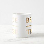 Minimalistisch eleganter Brautstamm Imitate Goldte Kaffeetasse (Mittel)