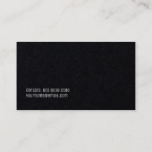 minimalistisch eleganter Luxus-Blau. Visitenkarte (Rückseite)