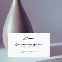 Minimalistisch Eleganter Schlichter Friseur