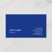 Minimalistisch Elegantes Berufliches Design Blau Visitenkarte (Vorderseite)