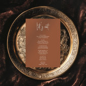 Minimalistisch elegantes, einfaches, modernes Hoch Menükarte