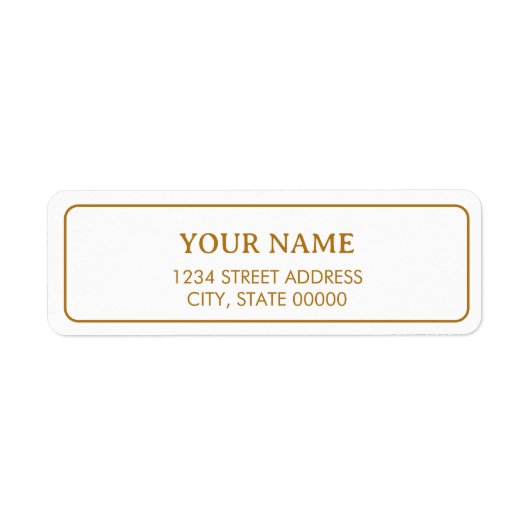Minimalistisch Elegantes Faux-Gold (Vorne)