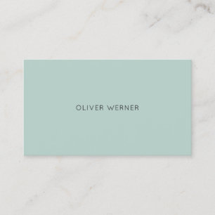 Minimalistisch Elegantes Hellblau Visitenkarte