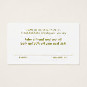 Minimalistisch Elegantes helles Gelbes Olive (Rückseite)