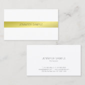Minimalistisch Elegantes modernes Design Gold Schl Visitenkarte (Vorne/Hinten)