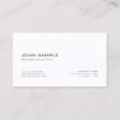 Minimalistisch Elegantes modernes Design Schlicht Visitenkarte (Vorderseite)