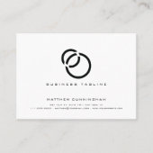 Minimalistisch Elegantes, modernes, einfaches Logo Visitenkarte (Vorderseite)