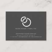 Minimalistisch Elegantes, modernes, einfaches Logo Visitenkarte (Vorderseite)