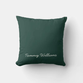 Minimalistisch Emerald Green Beruflich Simple Kissen