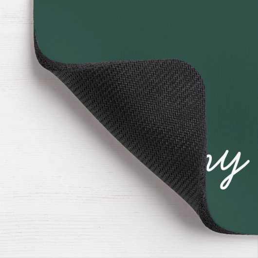 Minimalistisch Emerald Green Beruflich Simple Mousepad (Ecke)