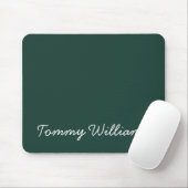 Minimalistisch Emerald Green Beruflich Simple Mousepad (Mit Mouse)