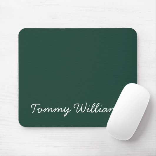 Minimalistisch Emerald Green Beruflich Simple Mousepad (Mit Mouse)