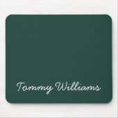 Minimalistisch Emerald Green Beruflich Simple Mousepad (Vorne)