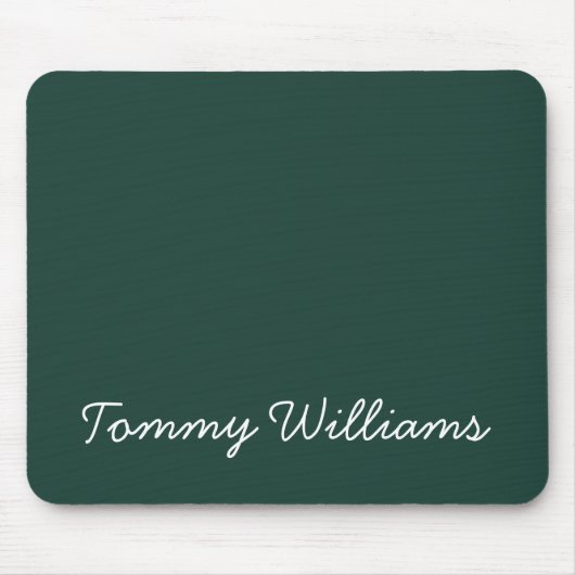 Minimalistisch Emerald Green Beruflich Simple Mousepad (Vorne)