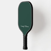 Minimalistisch Emerald Green Beruflich Simple Pickleball Schläger (Links)