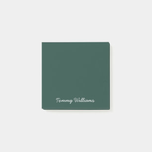 Minimalistisch Emerald Green Beruflich Simple Post-it Klebezettel