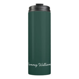 Minimalistisch Emerald Green Beruflich Simple Thermosbecher