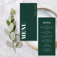 Minimalistisch Emerald Green Bold Modern Wedding