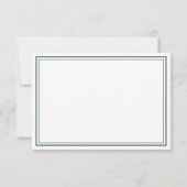 Minimalistisch Emerald Green Elegante Custom Viele Dankeskarte (Rückseite)