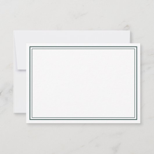 Minimalistisch Emerald Green Elegante Custom Viele Dankeskarte (Rückseite)