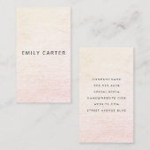 Minimalistisch erschüttert visitenkarte (Vorne/Hinten)