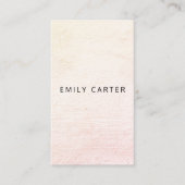 Minimalistisch erschüttert visitenkarte (Vorderseite)