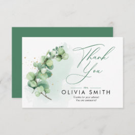 Minimalistisch Eukalyptus Greenery Danke Karte