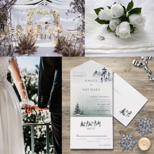 Minimalistisch Evergreen Mountain Green Slate Blue Programm