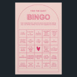 Minimalistisch finden Sie das Gast-Bingo-Brautpart Flyer<br><div class="desc">Entworfen, um mit unserer kühlen Type Collection, sagte er, dieses rosa, sagte sie Brautparty-Spiel verfügt über die trendy & populäre Bogen mit fett Schrift in Rosa & Fuchsia Akzente. Für eine erweiterte Anpassung dieses Designs, z.B. das Ändern des Layouts, des Schriftartes oder der Textgröße, klicken Sie bitte auf den obigen...</div>