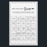 Minimalistisch finden Sie das Gast-Bingo-Brautpart Flyer<br><div class="desc">Dieser niedliche Minimalist, der sich mit unserer Scalloped Border Collection abstimmen will, findet, dass das Gast Bingo Brautparty-Spiel ein klassisches Design mit einer einzigartigen Drehung aufweist - die geschmolzene Grenze ist eine davon, und wird diesem Spiel sicherlich ein kleines Retro-Gefühl verleihen. Wenn Sie gewollt haben, Ihren Gast mit diesem einzigartigen...</div>
