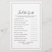 Minimalistisch finden Sie das Gästebuch Flyer (Vorne)