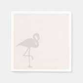 Minimalistisch Flamingo Napkins Serviette (Vorderseite)