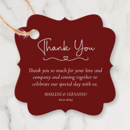 Minimalistisch Floral Vielen Dank, dass Sie Gift T Geschenkanhänger