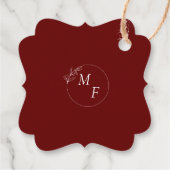 Minimalistisch Floral Vielen Dank, dass Sie Gift T Geschenkanhänger (Rückseite)