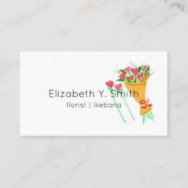 Minimalistisch Florist Visitenkarte