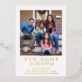 Minimalistisch Foil New Zuhause for Holidays Foto Folien Feiertagskarte