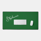 Minimalistisch Forest Green Personalisiert Name Sc Schreibtischunterlage (Tastatur & Maus)