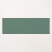 Minimalistisch Forest Green Yoga Mat Yogamatte (Vorderseite (Horizontal))