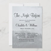 Minimalistisch Forest Rustic Woodland Probe Abende Einladung (Vorderseite)