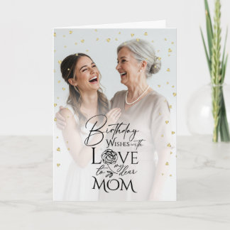Minimalistisch Foto Elegant Modern Geburtstag Mama Karte
