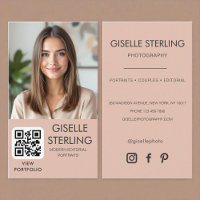 Minimalistisch Fotograf Foto QR Code Social Media