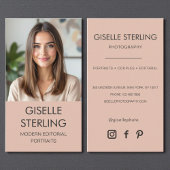 Minimalistisch Fotograf Foto Social Media Visitenkarte