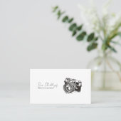 Minimalistisch Fotograf Foto Visitenkarte (Stehend Vorderseite)