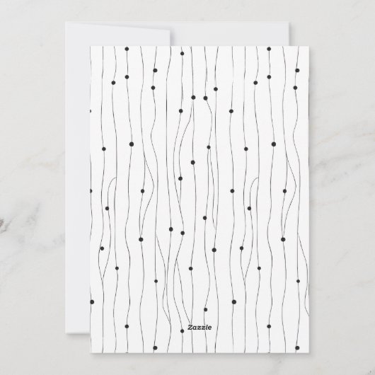 Minimalistisch frohe und helle Weihnachten (Rückseite)