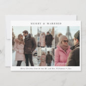 Minimalistisch frohe und Verheiratete Weihnachten  (Vorderseite)