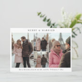 Minimalistisch frohe und Verheiratete Weihnachten  (Stehend Vorderseite)