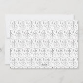 Minimalistisch frohe Weihnachten (Rückseite)