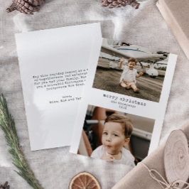 Minimalistisch Frohe Weihnachten 2 Foto Weihnachts