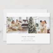 Minimalistisch Frohe Weihnachten 3 Foto Horizontal (Vorderseite)
