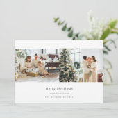 Minimalistisch Frohe Weihnachten 3 Foto Horizontal (Stehend Vorderseite)
